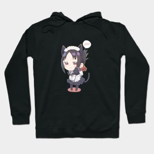 Kaguya Embarassed Cat Maid Hoodie